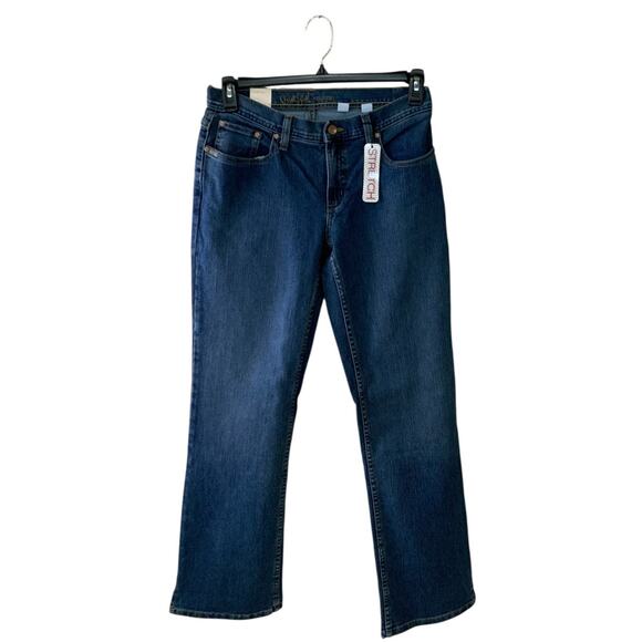 Cruel Girl Jeans Womens 9 Relaxed Dakota Slim Stretch Dark Wash Streetwear NWT - Picture 1 of 12